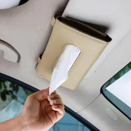 Car Sun Visor Tissue Holder | Napkin Organizer for Car Interior | Pack of 1 Vehicle Tissue Dispenser-image-21