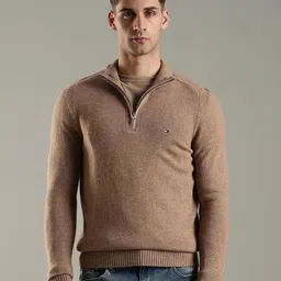 Tommy Hilfiger Mock Collar Woollen Pullover Sweater-image-23