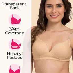 Tweens Medium Coverage Heavily Padded T-shirt Bra image 5