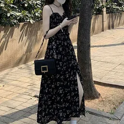 HERE&NOW Floral Print Fit & Flare Midi Dress image 3