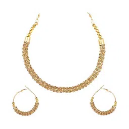 SNH EXPORT Gold-Plated Stone-Studded Jewellery Set-picture-36