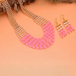 Tanusha Jewels Brass Gold-Plated Jewellery Set-picture-25