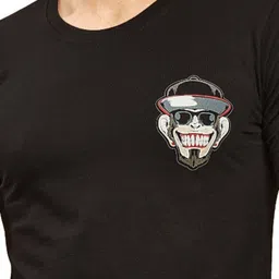 Quco Men Graphic Printed Biowashed Round Neck Cotton Tshirt image 3