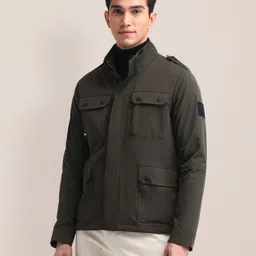 U.S. Polo Assn. Men Mock Collar Solid Casual Tailored Jacket-picture-10