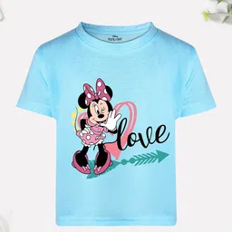 Disney By Miss and Chief Girls Minnie Mouse Printed Bio Finish Applique T-shirt-picture-15