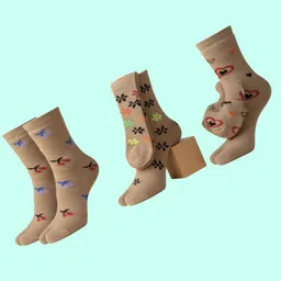 naosucura Women Graphic Print Mid-Calf/Crew-picture-26