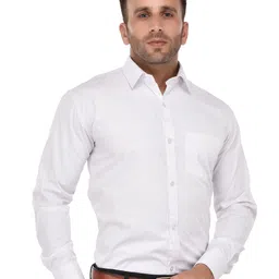 REFULGENT Spread Collar Slim Fit Slim Fit Cotton Formal Shirt image 5