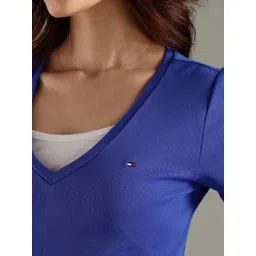 Tommy Hilfiger V Neck Regular Fit Cotton T-shirt image 5