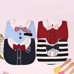 The Little Lookers Infant Pack Of 2Bow Tie Printed Bib-picture-26