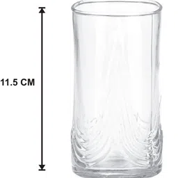 1ST TIME Yellow & Transparent Glass Solid Water Bottle image 3