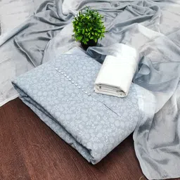 rudraa fab Unstitched Cotton Blend Salwar Suit Material Printed image 2