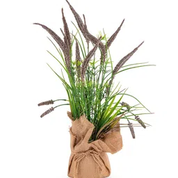 AARVI DECOR STUDIO Brown & Green Artificial Flower With Pot image 3