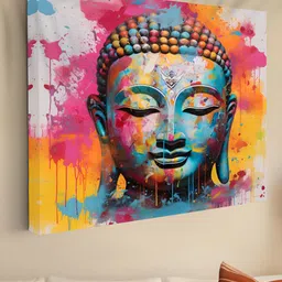 SAF Pink & Blue 1 Piece Canvas Other Wall Paintings-image-85