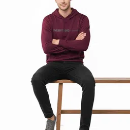 Moda Rapido Men Printed Hooded Sweatshirt image 5