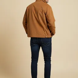 Mast & Harbour Stand Collar Cotton Tailored Jacket image 4