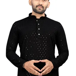 brofun Men Cotton Rayon Kurta Pyjama Set image 5