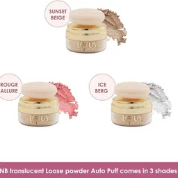 lotus make - up Naturalblend Translucent Loose Powder with Auto Puff SPF 15 Compact image 4