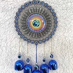 aperol design Om Metal Wind Chime for Positive Energy, Home Temple & Balcony Décor Stainless Steel Windchime-picture-19