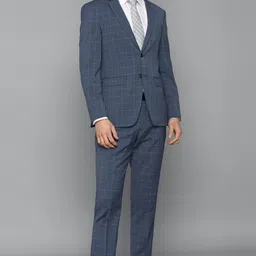 louis philippe Men Single Breasted - 2 button Checkered Suit image 3