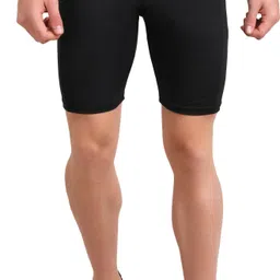 ninq Self Design Men Black Tights image 3