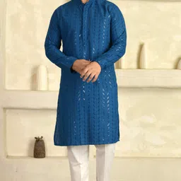 tb mania Men Viscose Rayon Kurta Pyjama Set image 5