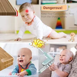 woko Baby Safety Proofing, Table, Bad Corner Protector, V Shape Soft Guards 4 Pcs image 3