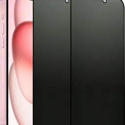 Hamz Edge To Edge Tempered Glass for iPhone 15 Matte Privacy Glass Protector image 1