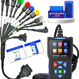 dlkw DANLITE BS6-BS7 BIKE SCANNING CABLE WITH T300 OBD -II SCANNER WITH BLUE ELM 327 OBD Reader image 2