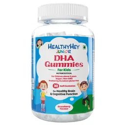HealthyHey Nutrition Junior DHA,  30 gummies  Strawberry -image-1