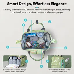 staranddaisy Baby Diaper Bag Spacious, Waterproof Backpack with Multiple Pockets Mothers Maternity Bags for Travel Diaper Backpack image 2