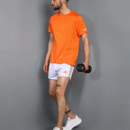 pace international Striped Men White Sports Shorts image 5