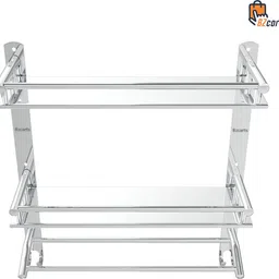 bzcarts by bzcarts CP Triple Layer Shelf Towel Road,Multipurpose Washroom,Kitchen Bathroom Shelf Bzcarts_StainlessSteel Towel Holder-picture-22