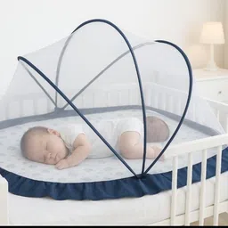 Baby mosquito net crib white HDPE - High Density Poly Ethylene Washable Kids Mosquito Net-image-6