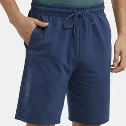 jockey Solid Men Blue Basic Shorts image 2