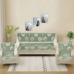 MORADO Lime Green & Silver-Toned Other Sofa Cover image 2