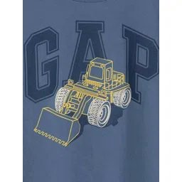 GAP Boys Graphic Printed Round Neck Cotton T-shirt image 4