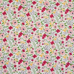 MAFATLAL Luxe-Single Collection Pink Floral Printed Microfiber 120 TC Single Bedsheet Set image 4