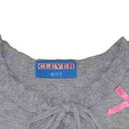 CLEVER Girls Pack of 5 Lace-Up Short Sleeve Peplum Top image 3