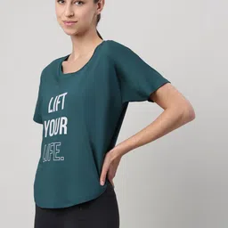 MKH Women Typography Printed Dri-FIT T-shirt-picture-34