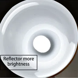 AYMH Red & White Bell Ceiling Lamp With Bulb-picture-39