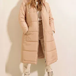 BIGDART Hooded Long Sleeves Longline Padded Jacket-picture-14