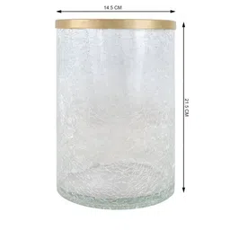 IAAH Transparent & Yellow Textured Glass image 3