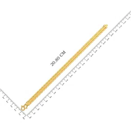 Joyalukkas Men 22Kt Gold Subtle Charm Bracelet - 10.39g image 3