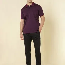 Allen Solly Men Printed Polo Collar Applique T-shirt image 2