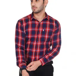 Marc Laurent Men Tartan Checks Checked Casual Shirt-picture-25