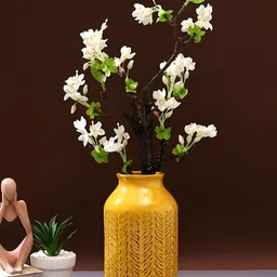 Myntra Elegant Homes White 2 Pieces Begonia Artificial Flower-image-51