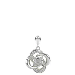 VALANOVA Women White Gold 1.77gm Lab Grown Pendant Diamond 18 Kt-image-0