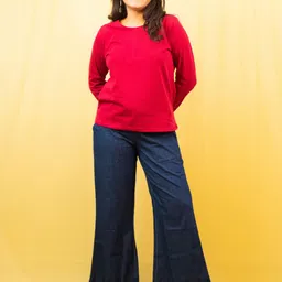 GlamZei Women Relaxed Easy Wash Trousers-picture-47