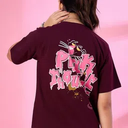 CUPID Women Printed Drop-Shoulder Sleeves T-shirt image 5