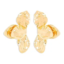 ShopSiiri Look at me Bloom Gold-Plated Statement Drop Earring-picture-31